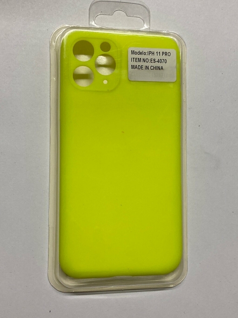 iPhone 11 Pro funda silicone case Amarilla