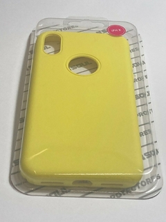 Iphone X = xs = 10 Funda Silicone Case Amarilla