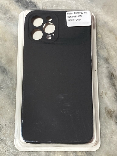 iPhone 12 Pro Max Funda silicone case Negra