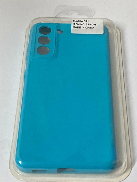 Sams S21 Funda Silicon Case Celeste