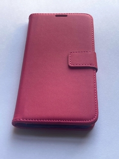 Moto One Zoom Funda Libro book con tapa Fucsia