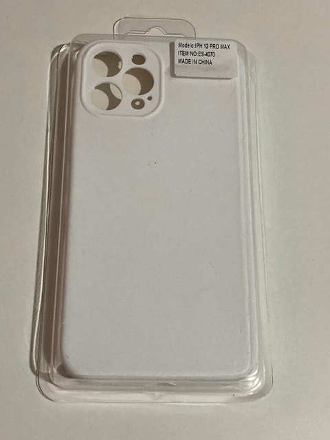 iPhone 12 Pro Max Funda silicone case Blanca