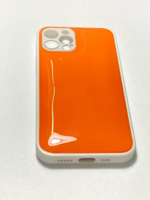 Iphone 12 Pro Funda Rigida slim Diseños colchon Naranja