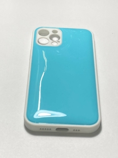 Iphone 12 Pro Funda Rigida Diseños colchon Celeste