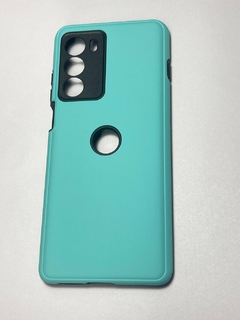 Moto G200 Funda Reforzada Soft mate Aqua