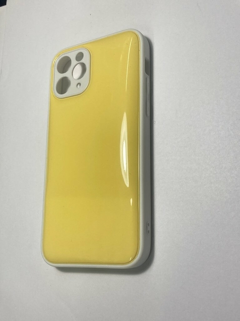 Iphone 12 Pro Max Funda Rigida slim Diseños colchon Amarilla 6.7 pulgadas