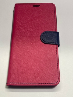 Moto G8 PLUS Funda Libro Book Cover con Tapa Fucsia