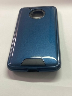 Moto G5 Funda Reforzada brillante Azul