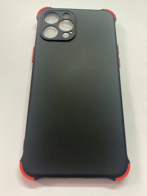 iPhone 12 Pro Max funda antishock color con felpa interior Negra