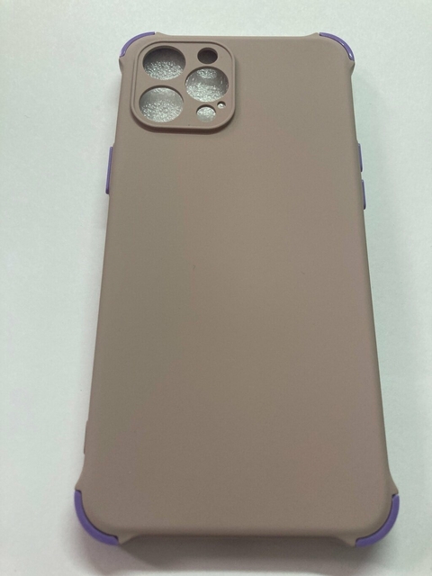 iPhone 12 Pro Max funda antishock color con felpa interior Beige