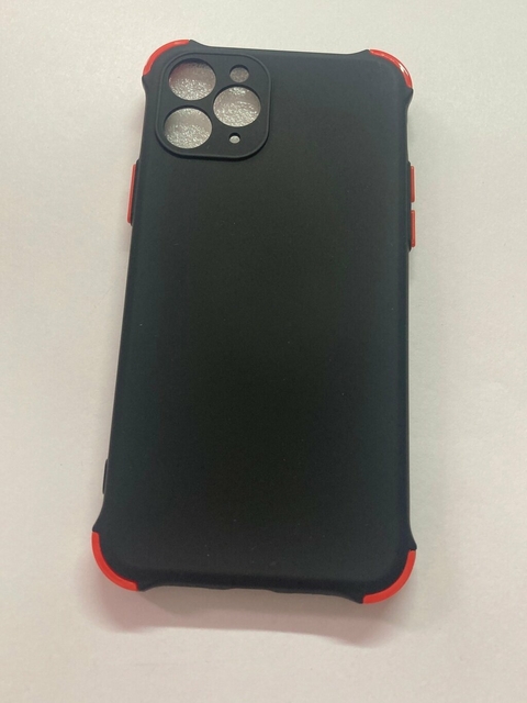 iPhone 11 pro funda antishock color con felpa interior Negra