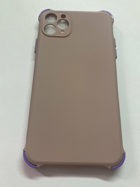 iPhone 11 pro Max funda antishock color con felpa interior Beige