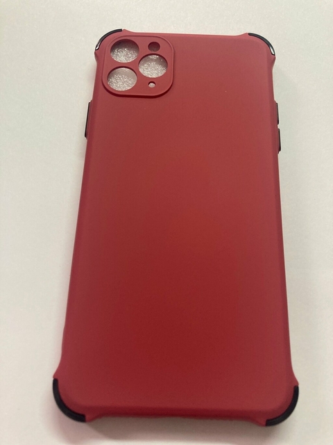 iPhone 11 pro Max funda antishock color con felpa interior Bordo