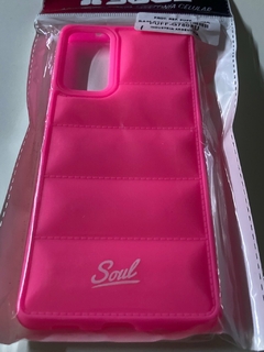 Sams S20 FE Funda rigida Puffer Diseños Fucsia