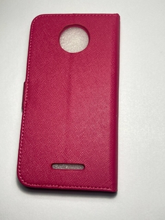 Moto C PLUS Funda Libro Book con tapa Fucsia - comprar online