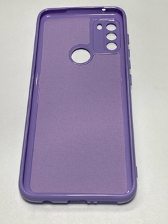 Moto G50 4G Funda Silicona flexible case con Felpa Lila - comprar online