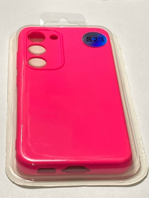 Sams S24 Funda Silicone Case Fucsia