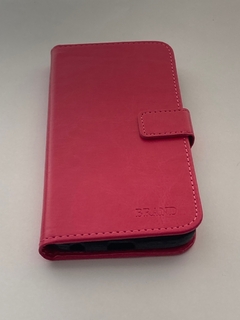 Moto E14 Funda Libro Book Cover Fucsia