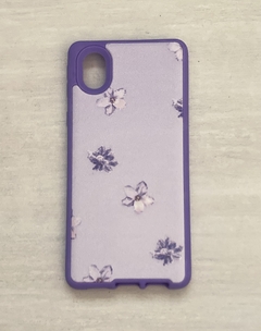 Sams A01 Core Funda Rigida diseños Varnish Flores fondo Lila