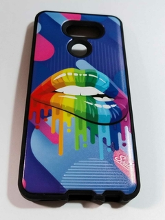 LG K40S Funda Rigida Varnish diseños Lips