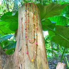 Colar Açai E Morototó Colorido - Sambaki Brasil