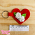 Recorte de feltro - Chaveiro Coração de Rosas Mod02 - comprar online