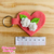 Recorte de feltro - Chaveiro Coração de Rosas Mod02 - comprar online