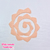 Recorte de feltro - Rosa Espiral Triangular - loja online