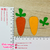 Recorte de feltro - Aplique de Cenouras Kit com 10 - Mod01 - comprar online