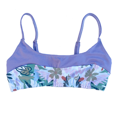 Top bikini Mosaico con lila