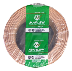 Cable Libre De Halogenos 2,5 Marron 100m Clase 5 Iram Marlew