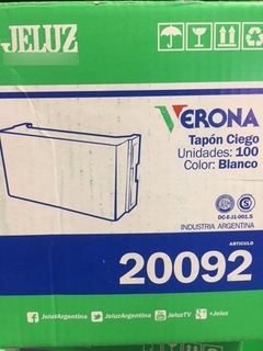 Modulo Tapon Ciego Jeluz Verona Blanco X 100u en internet