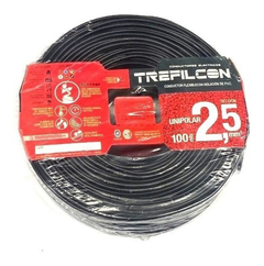 Cable Unipolar Trefilcon 2,5 100mts Certificado Norma Iram - tienda online