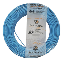 Cable Unipolar 1x1,5mm Celeste 100m Clase 5 Iram Marlew