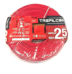 Cable Unipolar Trefilcon 2,5 100mts Certificado Norma Iram