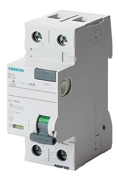 Disyuntor Diferencial Bipolar Siemens 2x40a 30ma