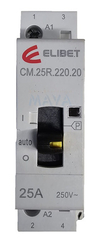 Contactor Modular Elibet 2x25a 220v Selector Manual/autom