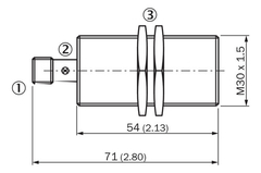 Sensor Inductivo Sick Sn 15mm Rasante M30 Pnp - comprar online