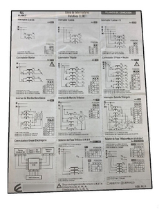 Llave Selectora Fase Trifasica C/ Neutro 40a Elibet P/ Riel - comprar online
