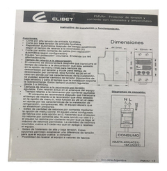 Protector Tension Monofasico Riel Din 40a Volt Amperimetro en internet