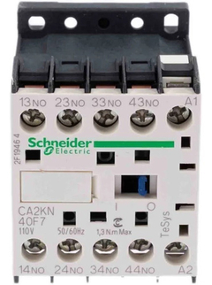 Mini Contactor Auxiliar Schneider 4na Bobina 110v Ca2kn40f7