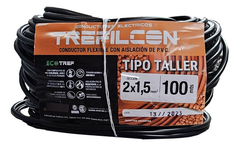 Cable Tpr Tipo Taller 2 X 1,5mm Trefilcon X Rollo 100 Metros