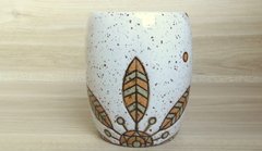 Conjunto em ceramica artesanal Trio Floral - loja online