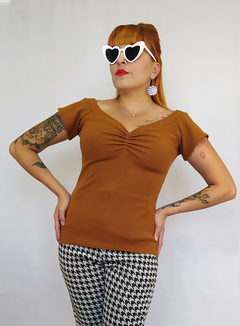 BLUSA GRACE - CARAMELO