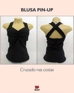 BLUSA PIN-UP PRETA na internet