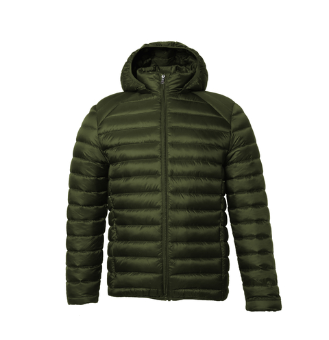 Casaca de top plumas hombre