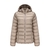 CAMPERA DE PLUMA BEIGE MUJER