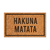Capacho personalizado: Hakuna Matata - Tapete em fibra natural de coco