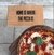 Capacho personalizado: Home is Where The Pizza Is - Tapete em fibra natural de coco