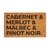 Capacho personalizado: Cabernet, Merlot, Malbec, Pinot Noir - tapete em fibra natural de coco